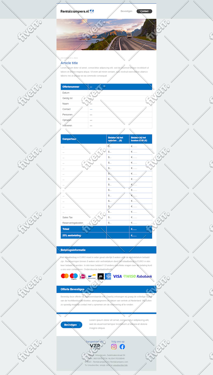 Design A Responsive Html Email Template For You By Email Templet Fiverr Design A Responsive Html Email Template For You By Email Templet Fiverr